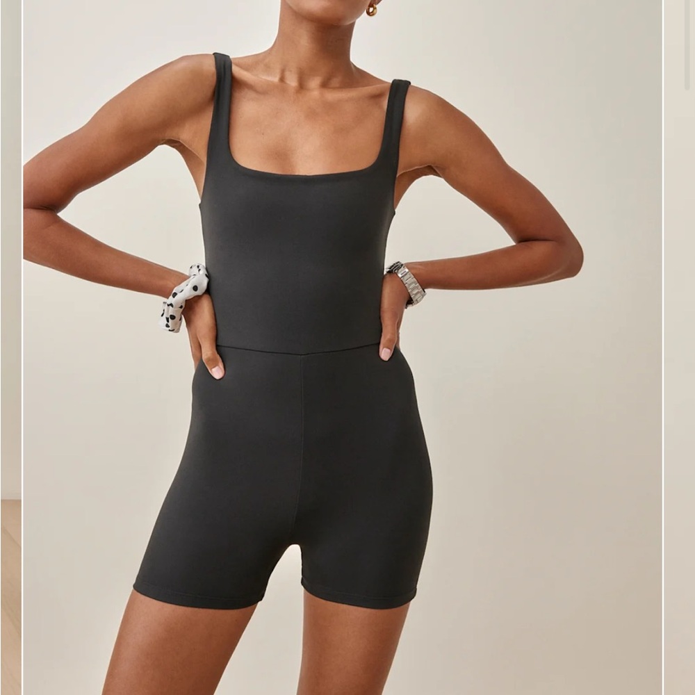 Reformation Dev Ecostretch Short Jumpsuit